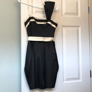 bcbg maxazria one shoulder dress